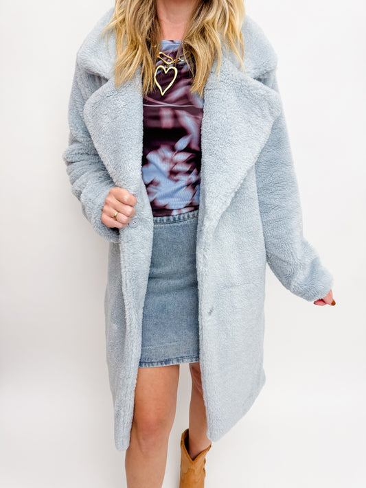 Marquee Lights Faux Shearling Coat