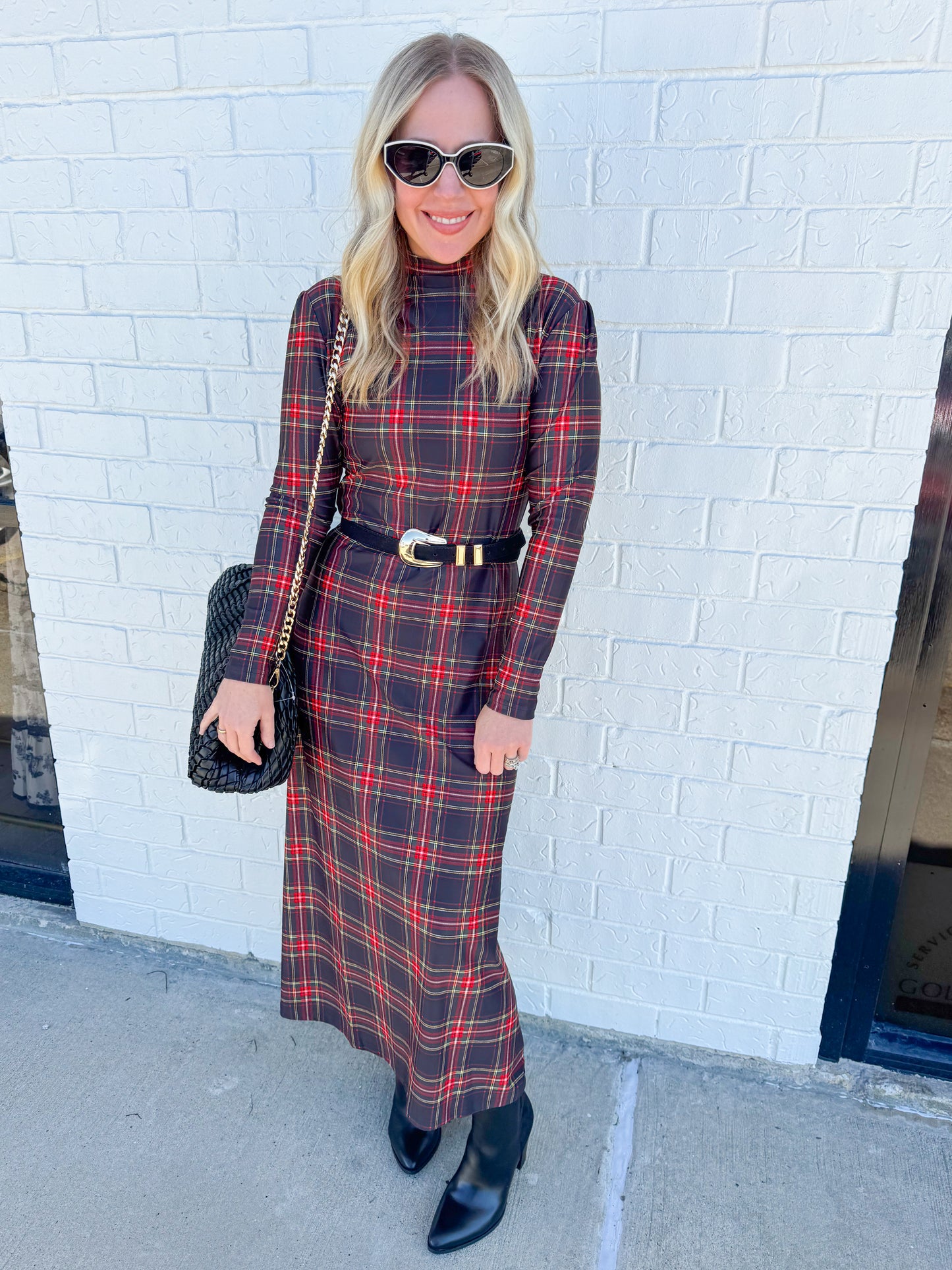 The Daisy Dress Yuletide Plaid