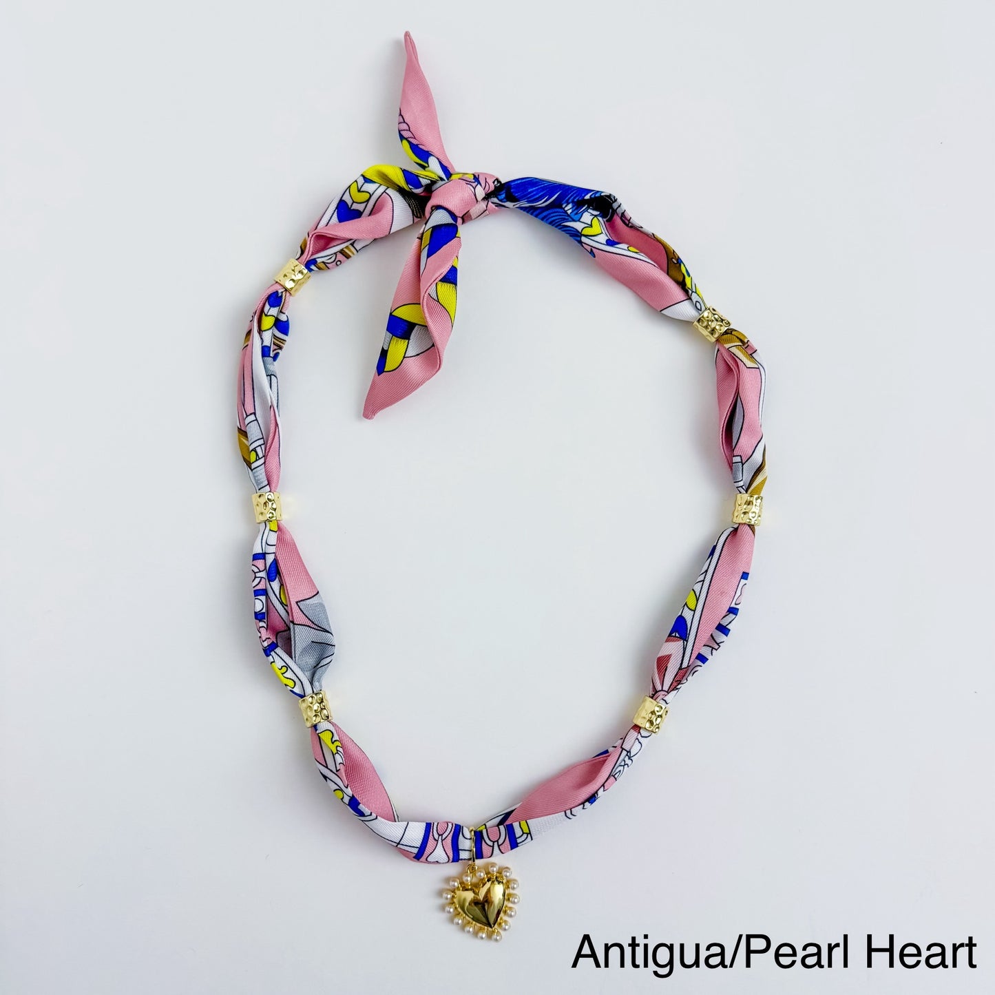 Gold Spacer Scarf Necklace