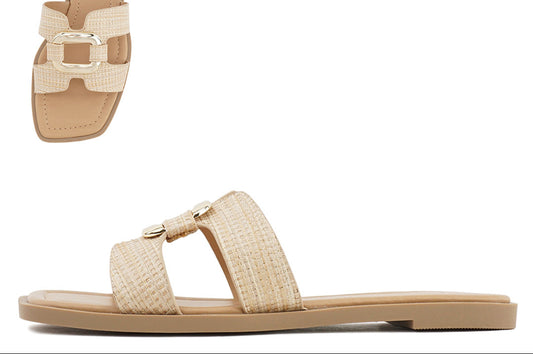 Feng Raffia Sandal