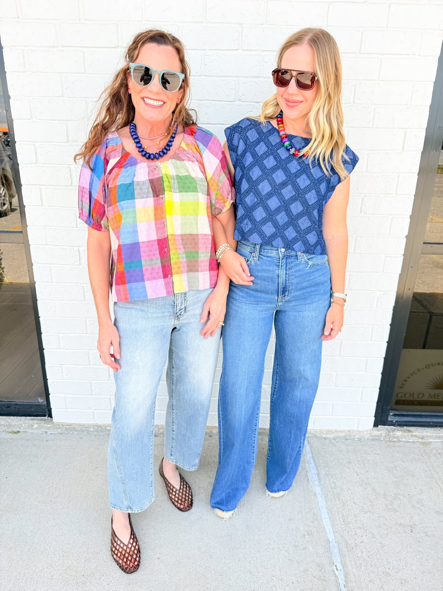 Harbor Plaid Frances Top