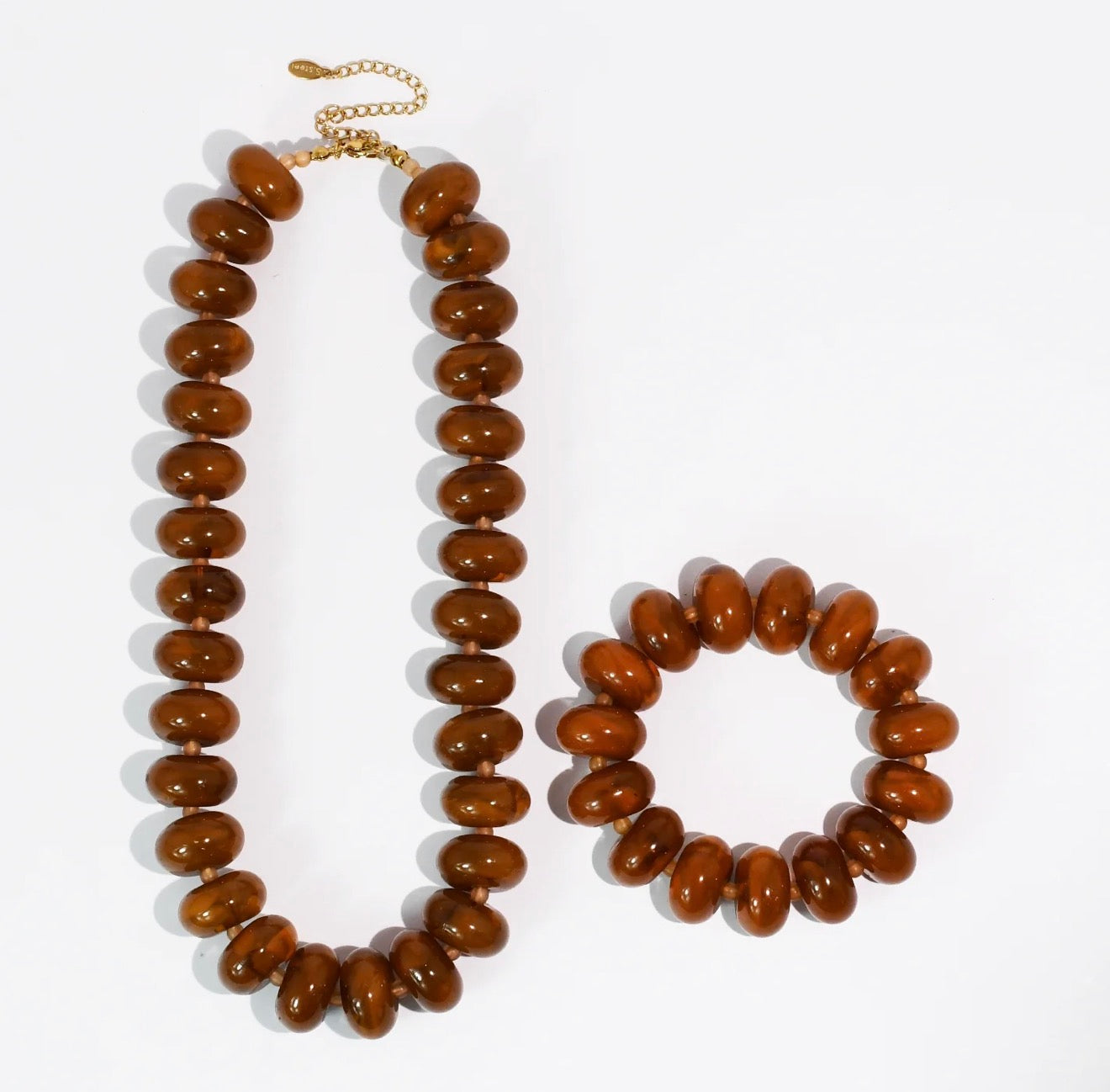 Sugar Bead Necklace & Bracelet Set