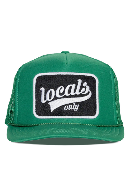 Locals Only Script Trucker Hat