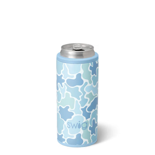 Swig Skinny Can Cooler 12oz-Saltwater Camo