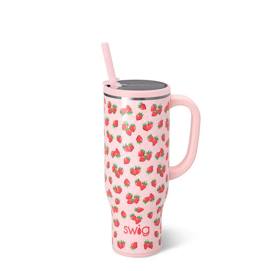 Swig Mega Mug 30oz-Strawberry Shortcake