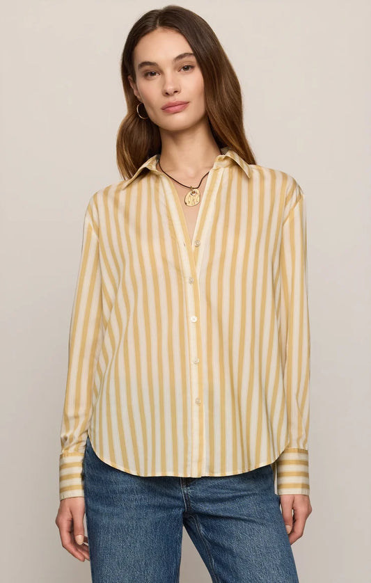 ZS Golden Haven Stripe Button Up