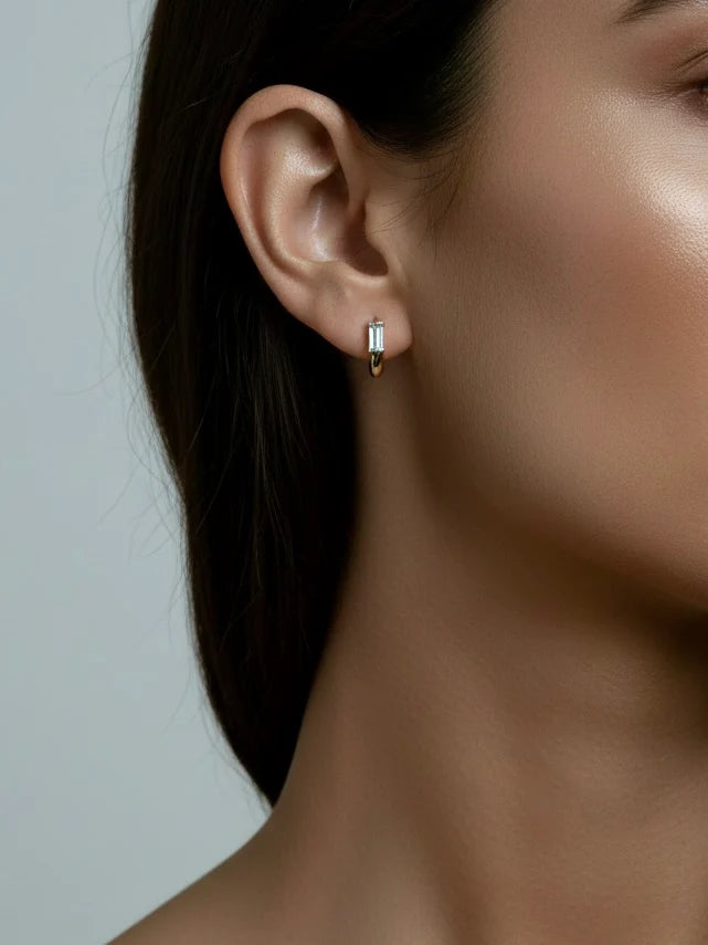 RAY OF LIGHT Huggie Hoop Earrings