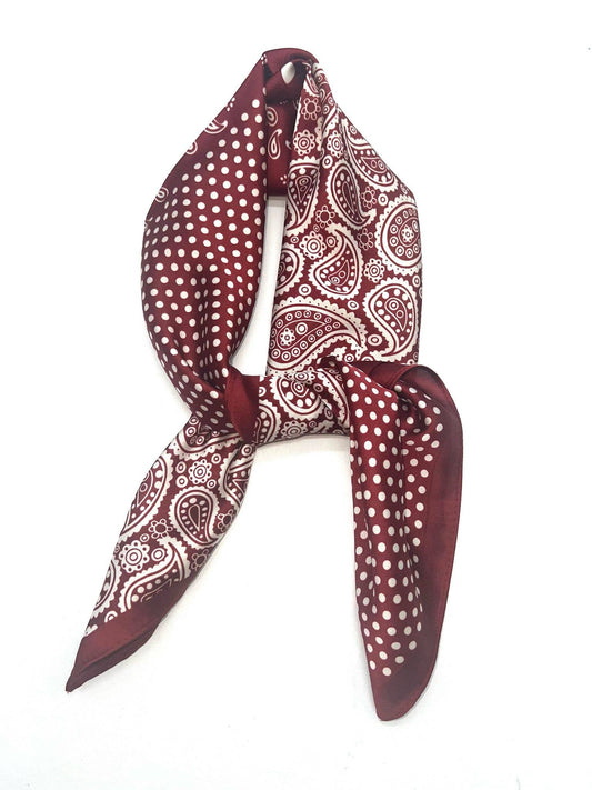 Bandana Pattern Silk Touch Scarf