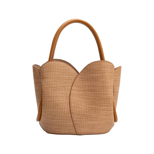 Tulip Raffia Bag