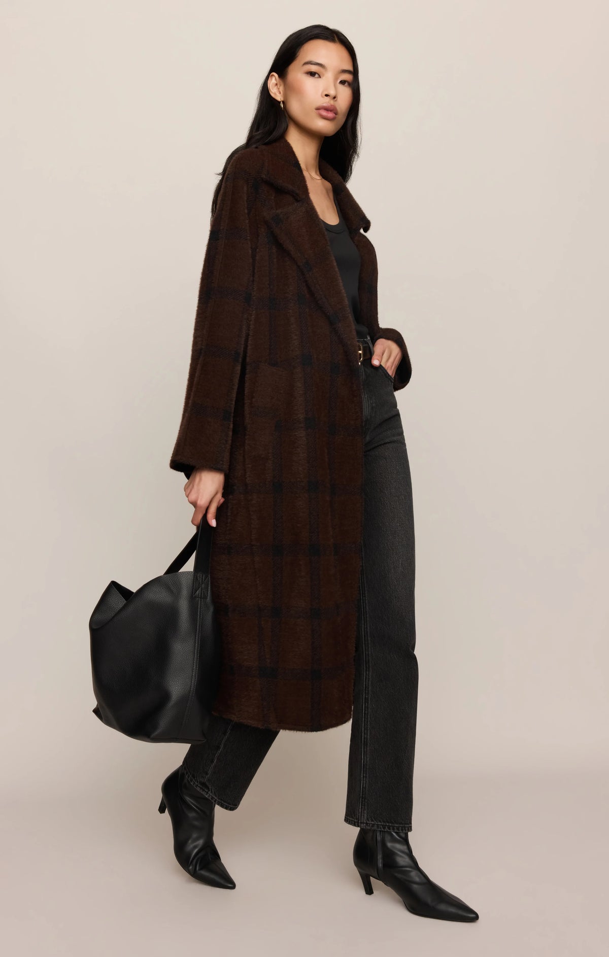 ZS Crosby Plaid Cocoon Coat