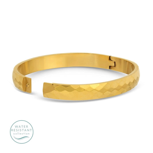 Textured Hinged Bangle