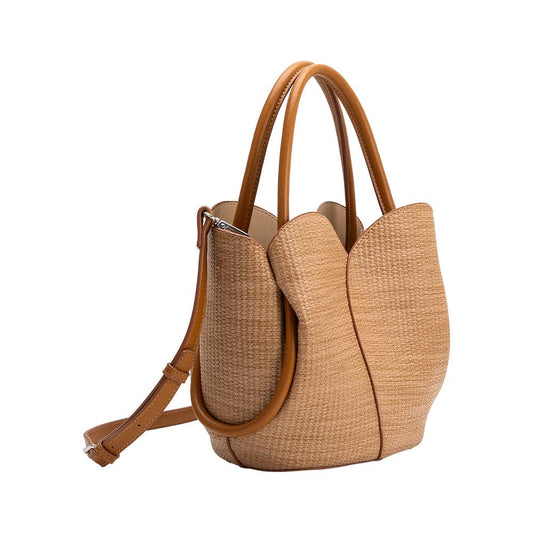 Tulip Raffia Bag
