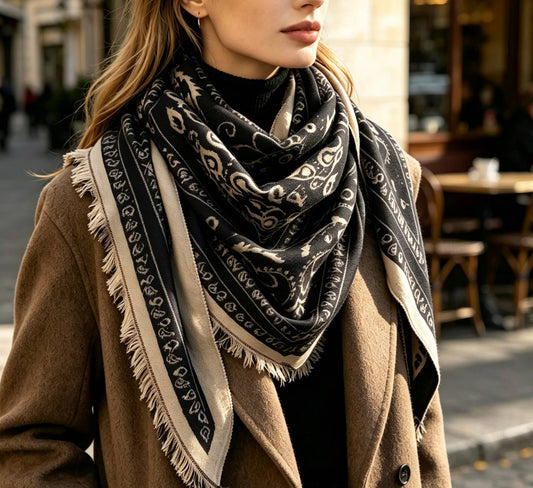 Triangle Bandana Fringe Scarf