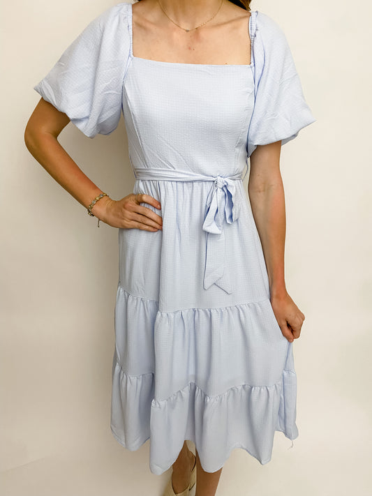 Wendy Puff Sleeve Midi Dress