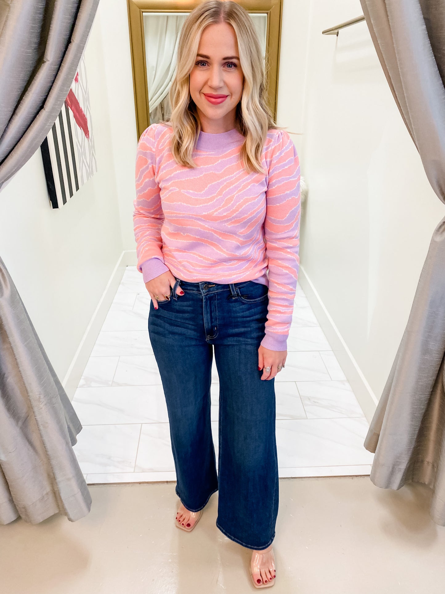 JBD High Rise Wide Leg Jean