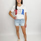 Beaded USA Tee