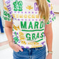 Sequin All Things Mardi Gras Tee