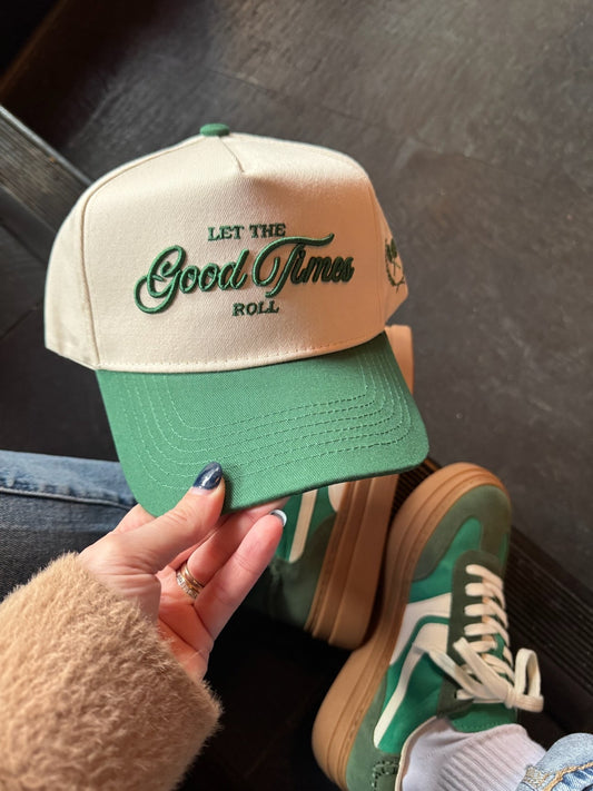 Let The Good Times Roll Vintage Trucker Hat