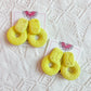 Raffia Circle Earring