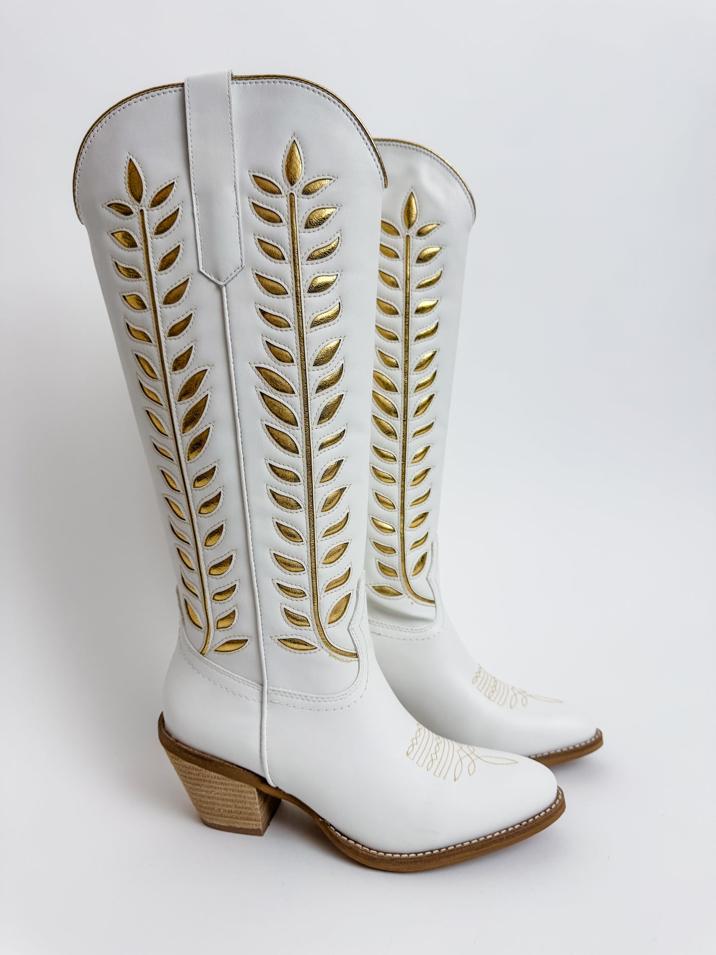 Glenda Vine Cowgirl Boot Gold