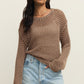 ZS Cala Shimmer Crochet Sweater