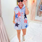 Gingham USA Stripe Patch Stars Romper