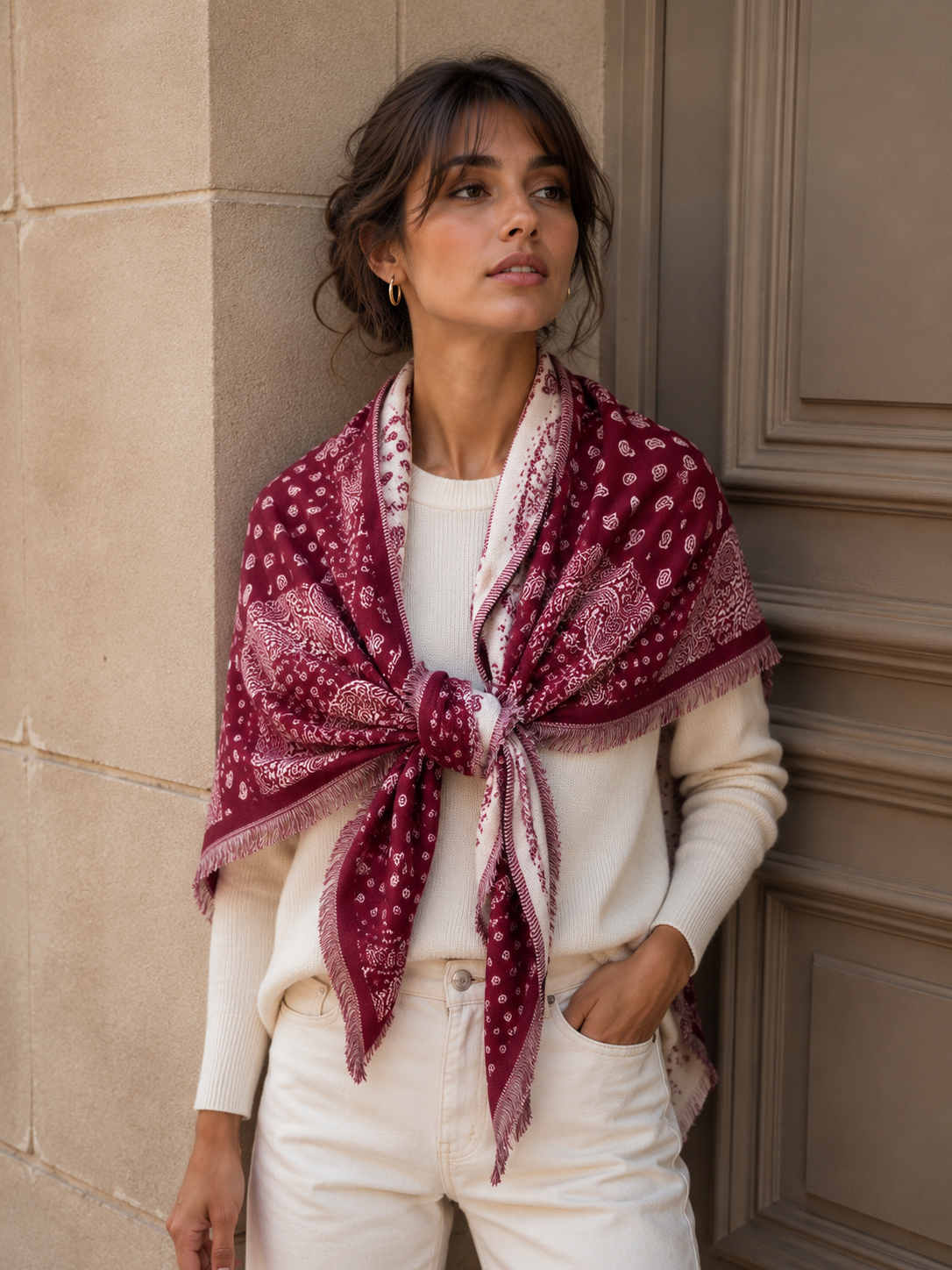 Paisley Triangle Scarf