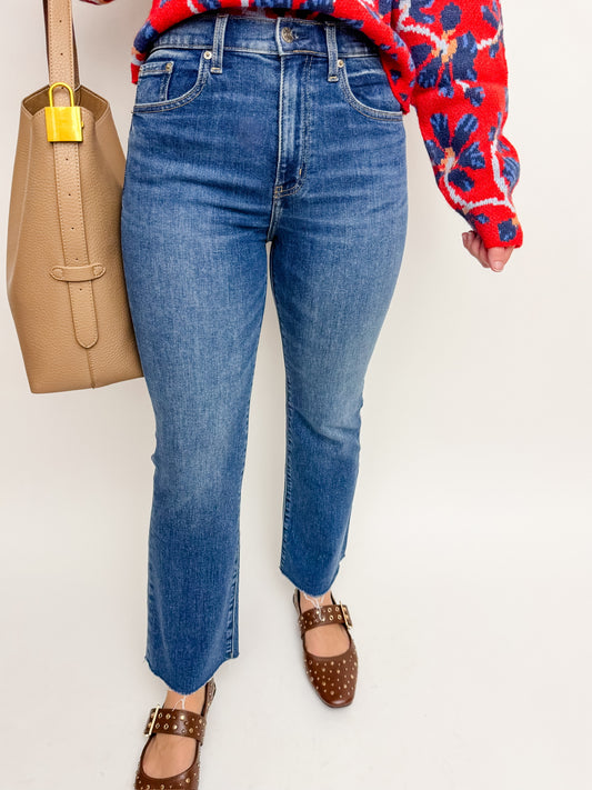 Shy Girl High Rise Crop Flare Influencer