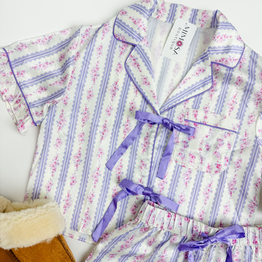 Lavender Dreams Pajama Short Set