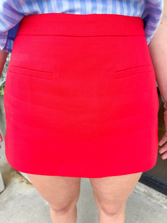 Linen Mini Skort