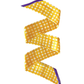Tailgate Check Twilly in Gold & Purple