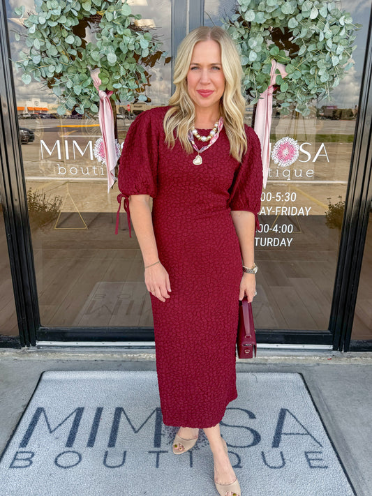 Haven Smocked Midi Dress