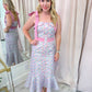 Full Bloom Pink Midi Dress