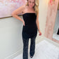 Stardom Strapless Sequin Jumpsuit