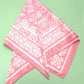 Paisley Pink Bandana Scarf