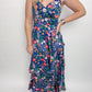 Painted Blooms Tiered Maxi Dress