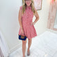 Georgia Gingham Pleat Mini Dress
