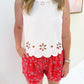 Palomino Embroidered Scallop Top