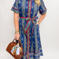 Poet's Garden Button Up Midi Dress