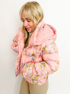 Mary Catherine Floral Puffer Jacket
