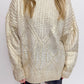 Fools Gold Cable Knit Sweater