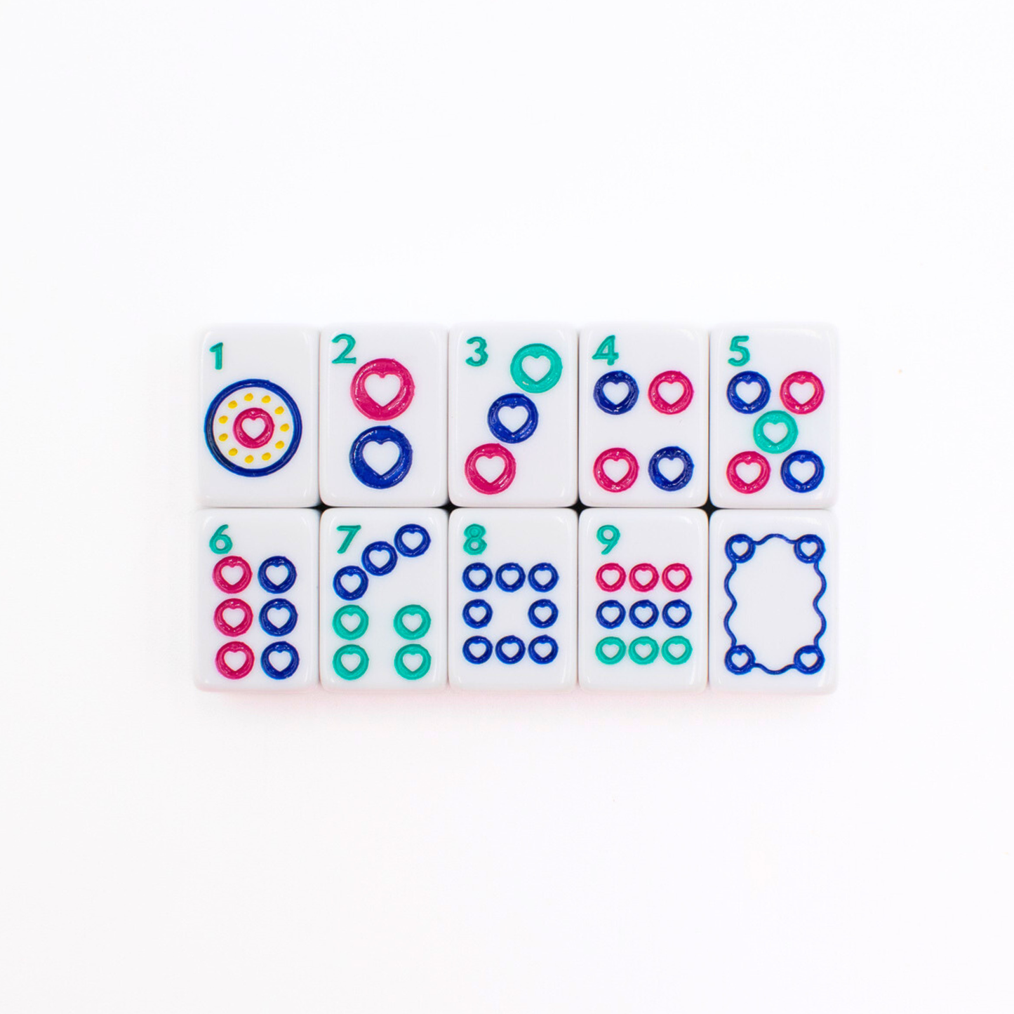 Mini Travel Mahjong Set White