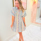 French Cottage Floral Shirt Dress
