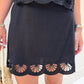 ZS Charlene Embroidered Linen Mini Skirt