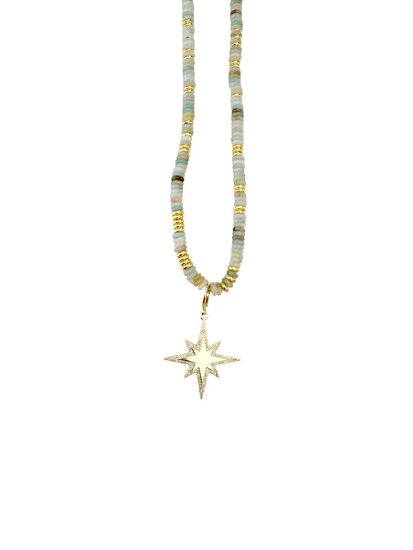 Cleo Beaded Charm Necklace