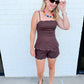 Espresso Scalloped Blouse