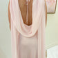 Maya Midi Dress Powder Pink Luxe Satin