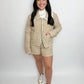 Madeleine Quilted Collared Jacket