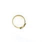 Horseshoe Brass Scarf Slide Ring