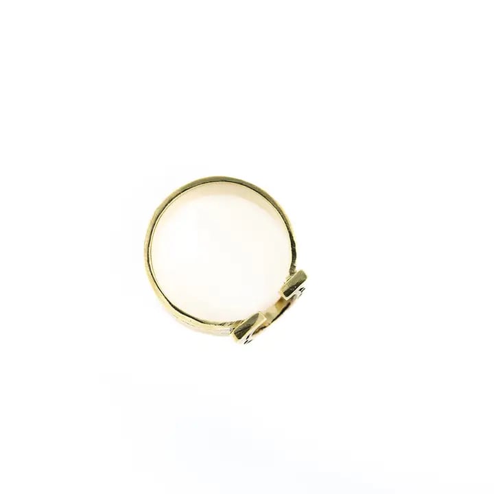 Horseshoe Brass Scarf Slide Ring